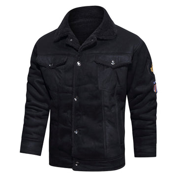 Men’s WWII Aviator Leather Jacket – Fur Lined Bomber Flight Coat
